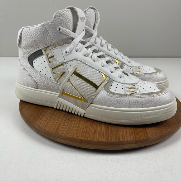 Valentino Garavani Mid Top Calfskin V17N Sneaker with Bands